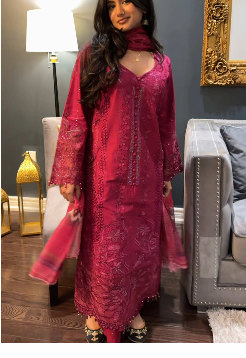 this shade of pink is a must have!!!!🌺#fyp #pakistanifashion #outfitinspo #desitok #Diwali 