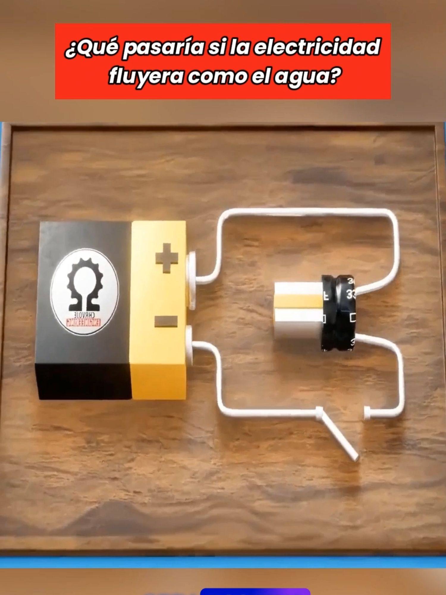 ¿Puedes imaginar la electricidad como agua?#Science #AprendeEnTikTok