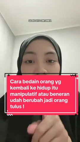 Semoga membantu temen2 yg di datangi lagi smaa masa lalu biar ga gampang luluh ya Ketika dia tulus, baik dan ingin memperbaiki. Ga perlu repot langsung ajak calling, video call apalagi ketemu. Dia bisa by text sampaikan apa maunya, salah nya apa, pahami dampak ke kita apa. Klo engga! Dia cuma ingin testing energy dia di kamu atau liat reaksi kamu 