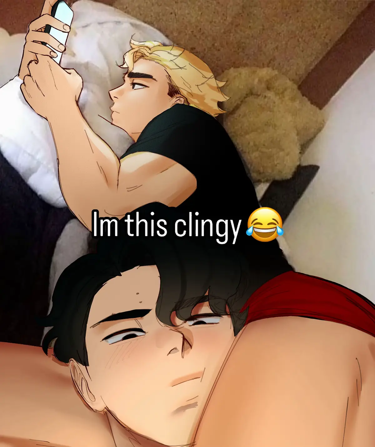 his thighs…. hhhuahh😳 should i post more of my regular art here or nah #sakuatsu #miyaatsumu #sakusakiyoomi #msby #foursho 