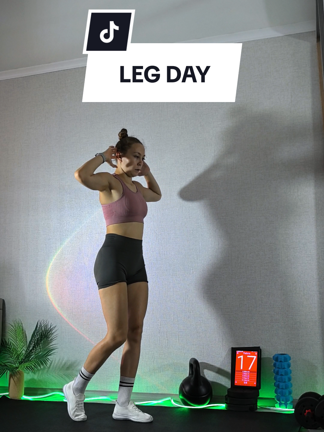 Leg day at home 🔥 TABATA 4 minutes  3-6 rounds #legworkout #Fitness #explore #motivation #workoutfromhome 
