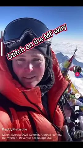 All I know is @NotMyGovernmentDotCom better not EVERRRR. It’s gone be up and stuck. On my mother. #everest #everesttok #siblingcheck 