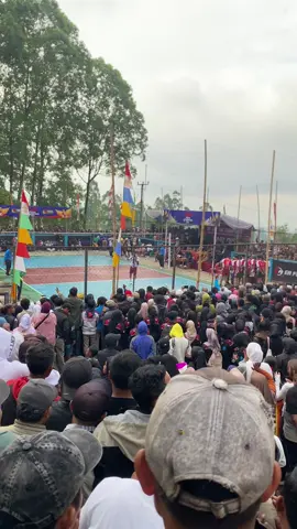 Suasana final turnamen sapi cup pangauban membeludak penonton 