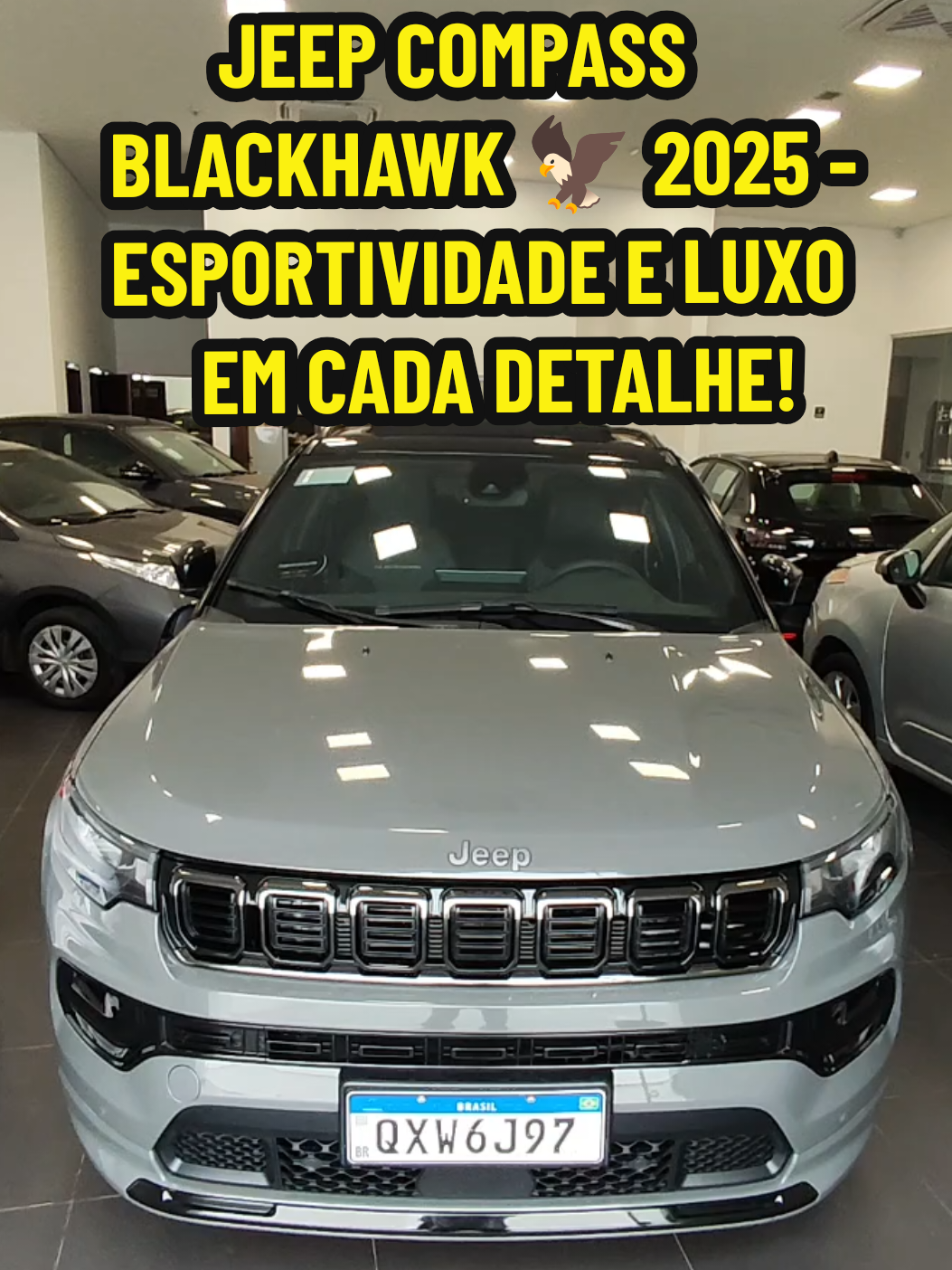 JEEP COMPASS BLACKHAWK 2025 - O COMPASS MAIS AGRESSIVO DA LINHA🦅 #papodegaragem #jeepcompass #compassblackhawk #hurricane #blackhawk 