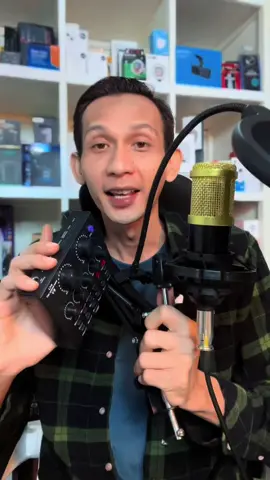 Mic Kondensor dan Sound Card Paket Live Streaming/Recording Lengkap 