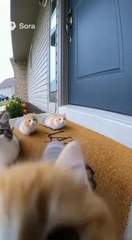 Kittypillars are ruining my day again #aislop #ai #cat #kitten #caterpillar 