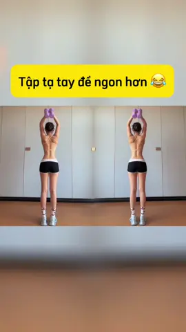 Tập tạ tay mỗi ngày, bí quyết giúp chị em thon gọn quyến rũ hơn #tatay #tapta #gymtainha #cardio 