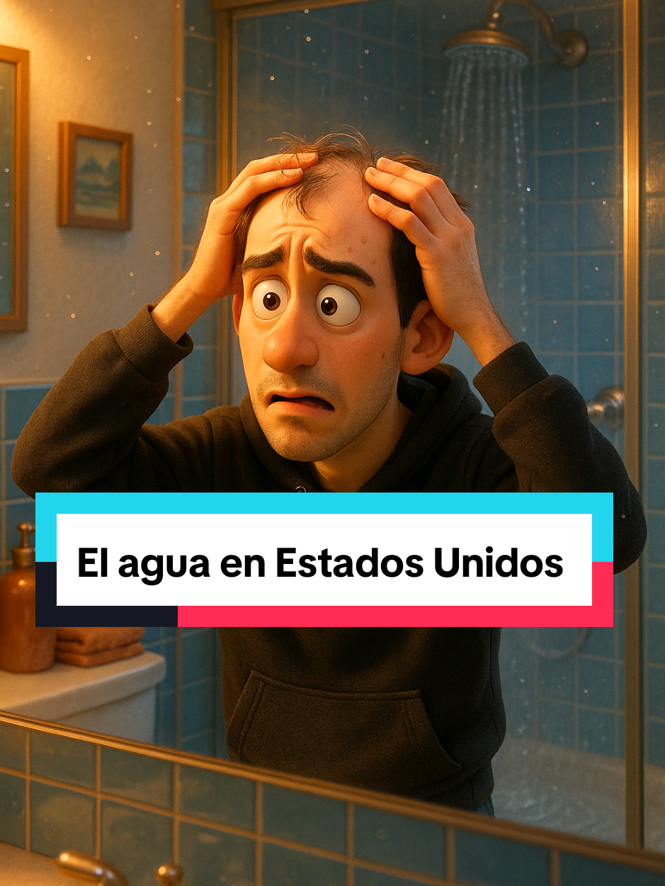¿Por qué el agua en Estados Unidos hace que se te caiga el pelo? #water #unitedstates #trivia #flashtrivia99 #ducha 