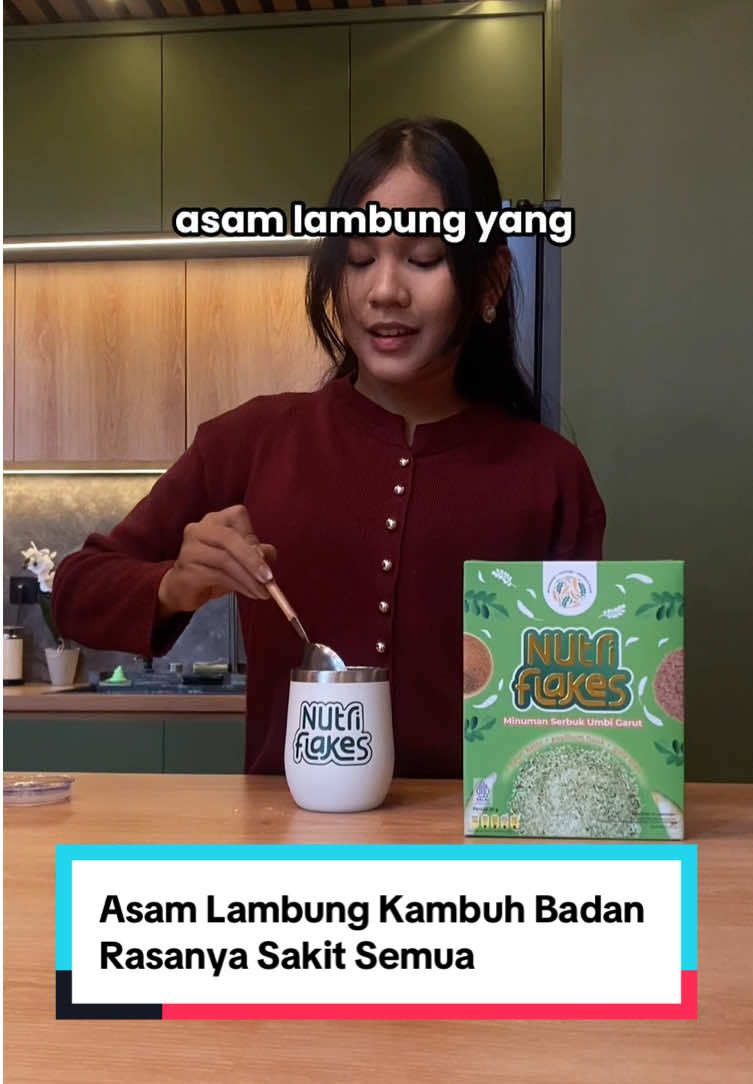 Ga ada yang enak dari asam lambung kambuh, tapi ada yang enak dari Nutriflakes🍵💚 Yuk klik keranjang kuning sekarang! #nutriflakes #sehatitufleksibelwithnutriflakes 