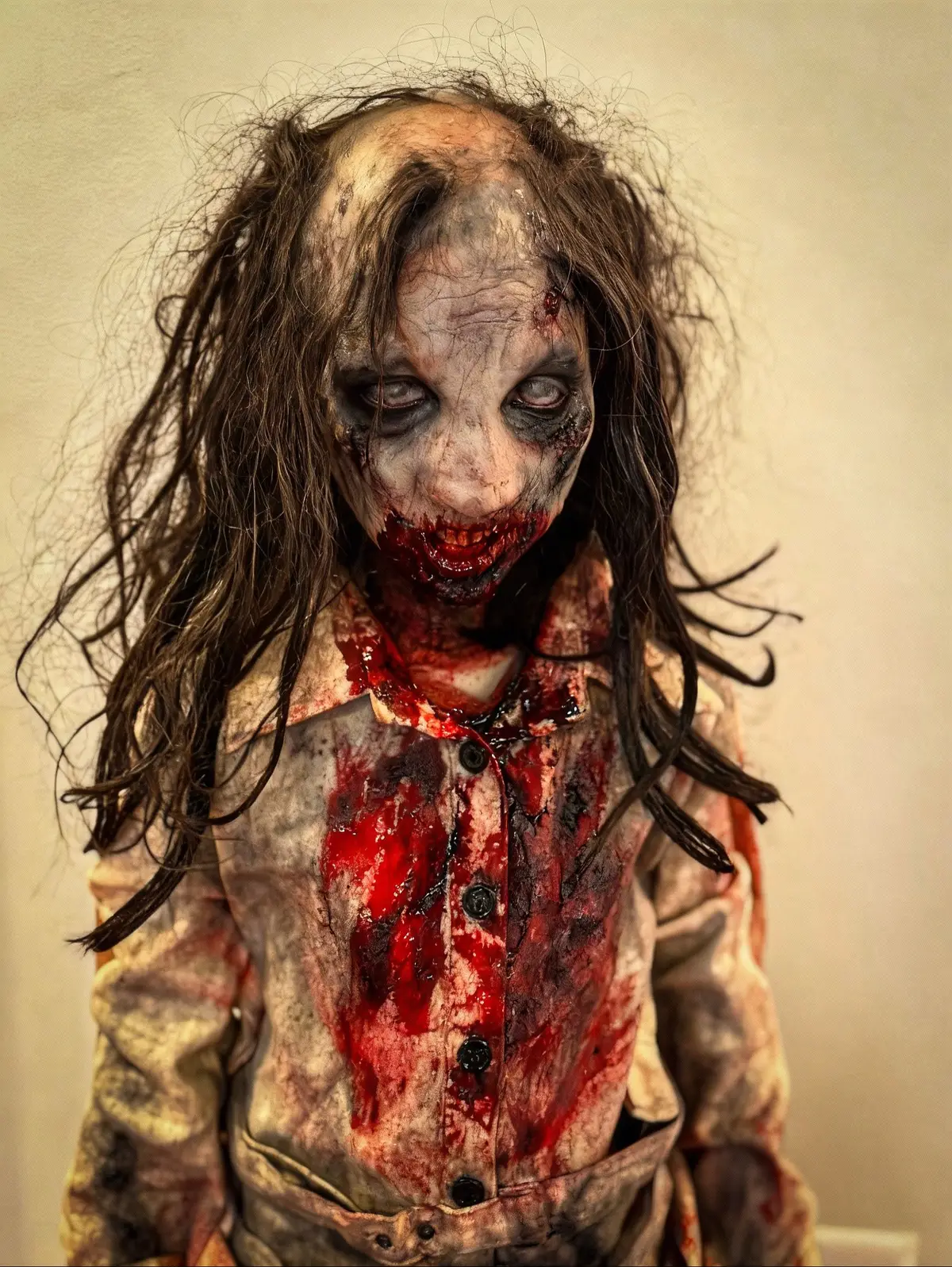 as we get closer to dakotas favorite season i bring you some of her work #scary #worldsyoungestmakeupartist #paintwithdakota #halloween #princessofsfx 