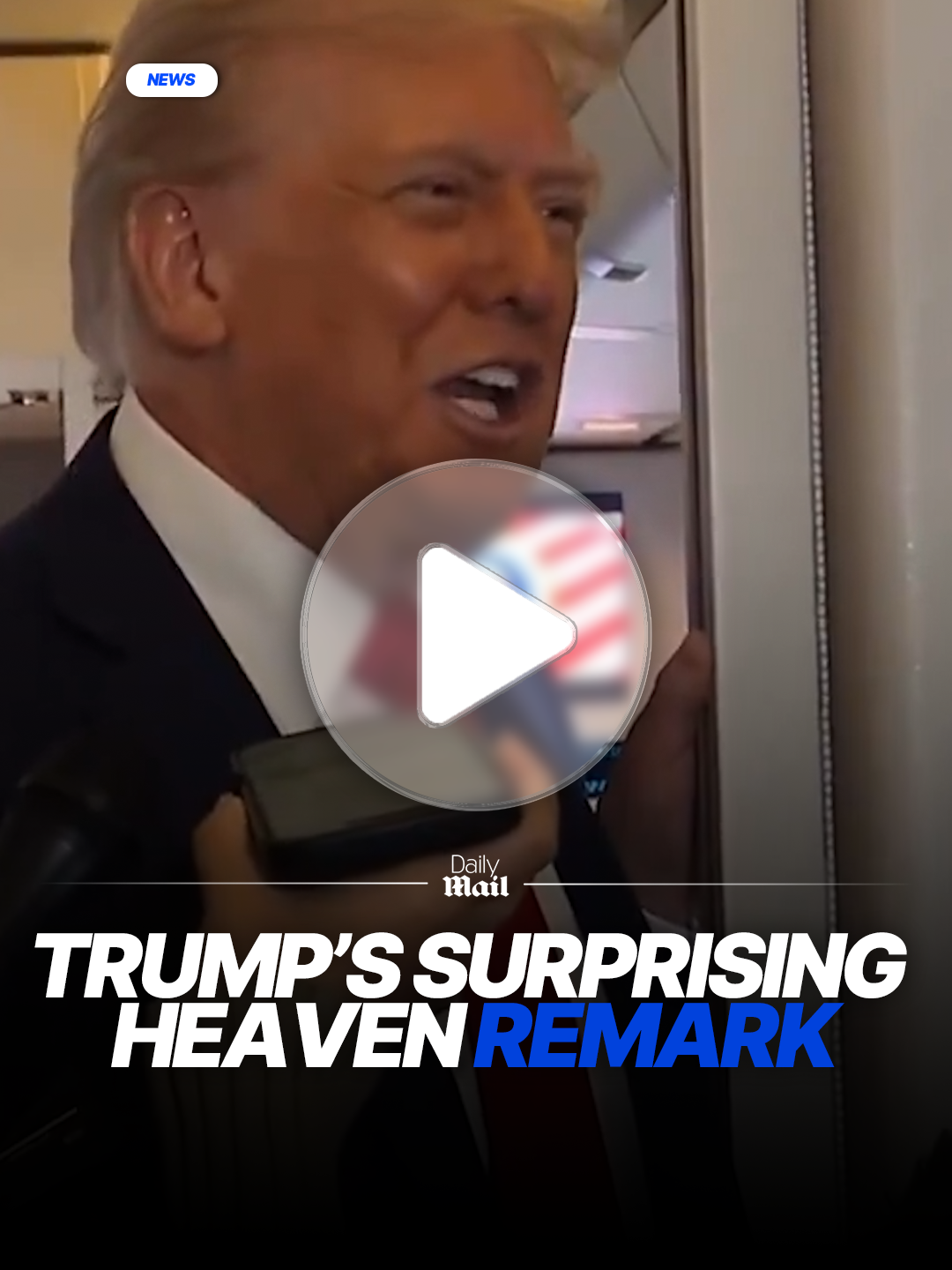 The former president told reporters on Sunday he’s “not sure” he’ll make heaven, quipping that flying on Air Force One might be “close enough.” His comments follow campaign emails asking supporters to “help get him to heaven” as part of a fundraising push tied to his 2024 bid. #Donaldtrump #trump #news