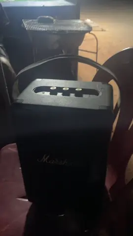 ลำโพงบลูทูธ Marshall MARSHALL Tufton Black And Brass - รับประกัน 1 ปี ลำโพงบลูทูธ ลำโพงพกพา ลำโพง marshall