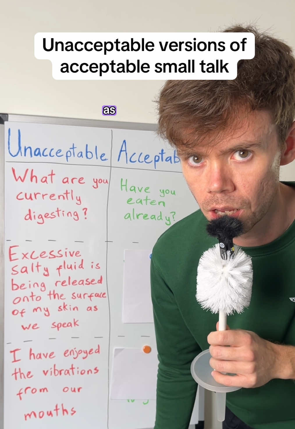 They both mean the same thing but they are not the same thing . . . #britishcomedy #smalltalk #ukjokes 