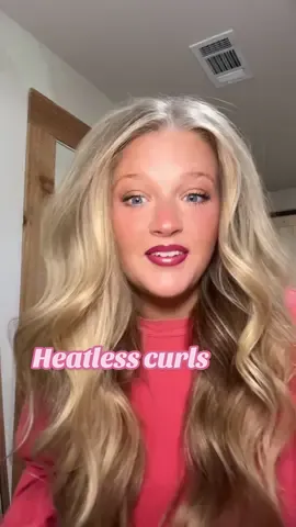 Heatless curl reveal 🤩🫶🏻 #heatlesscurls#hair#grwm#church#foryoupage 