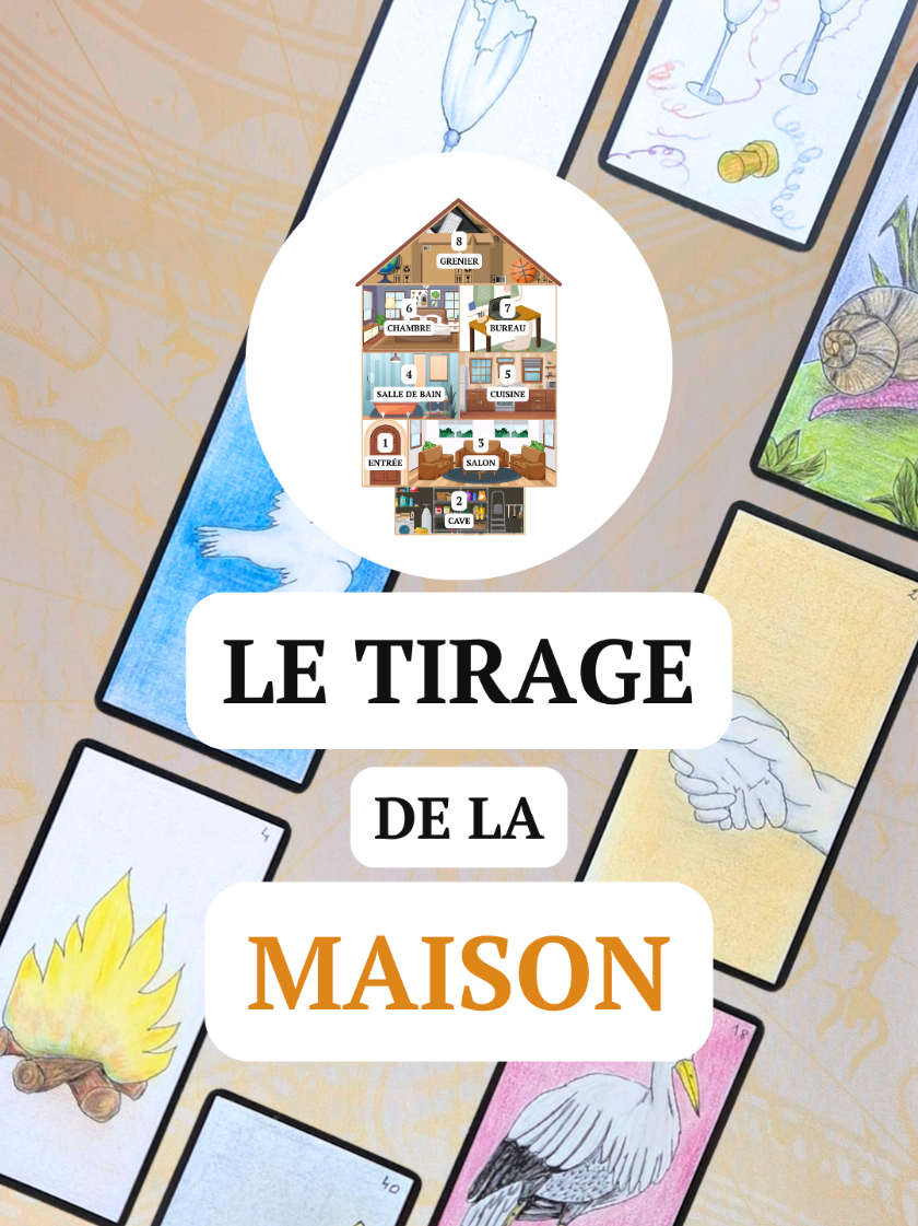 Le tirage de la maison 🏠 C'est un tirage divinatoire (tourné vers votre avenir) que j'ai adapté aux symboliques de chaque pièce d’une maison. Chaque carte est reliée à un domaine de votre vie bien particulier et permet d'apporter des réponses concrètes sur votre futur. Vous pouvez utiliser n’importe quel tarot ou oracle divinatoire (jamais d'oracle de guidance pour les tirages que vous retrouvez sur mon compte). C'est aussi un excellent exercice pour pratiquer la cartomancie tout en travaillant votre intuition et votre interprétation des cartes. J'ai mis un peu de temps à le créer, mais je pense que ça en vallait la peine, vous me direz ce que vous en pensez en toute sincérité. #cartomancie #tiragedecarte #alicecartomagie #oraclegé 