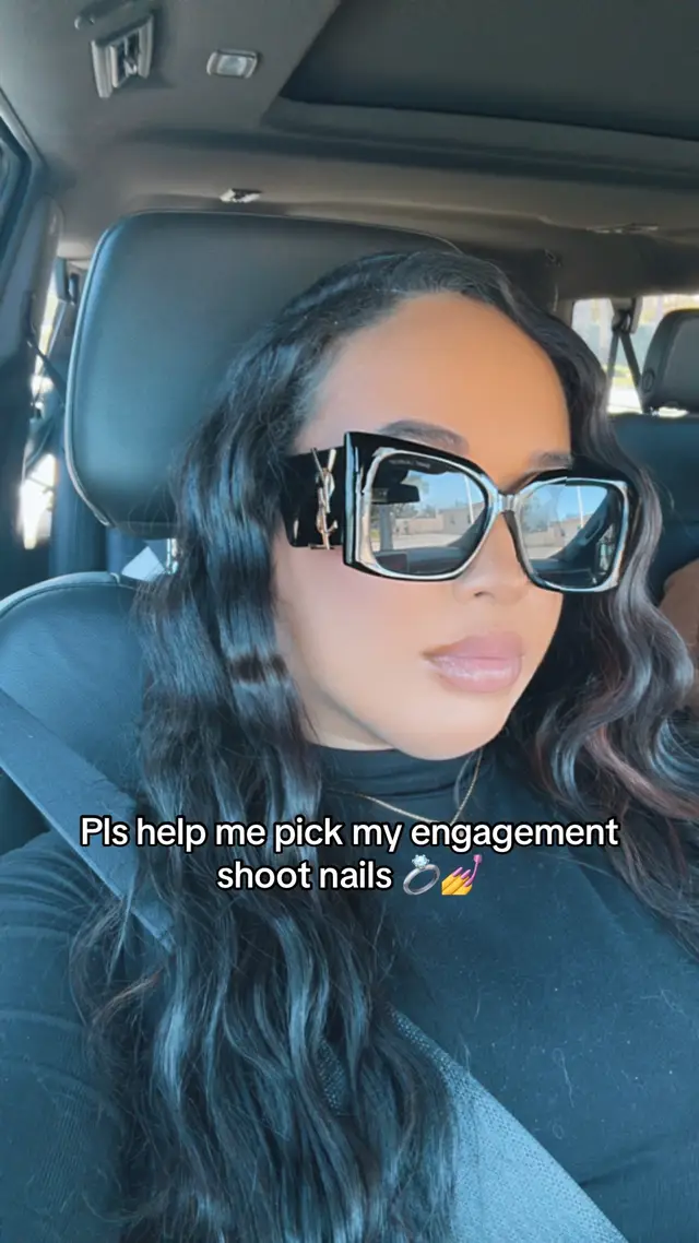 Help me pick my engagement shoot nails 💍✨ Which set should I go with  classy, glam, or soft & romantic? 👀 Comment your fave!  #engagementnails #bridalinspo #naildesign #weddingready #nailtok 