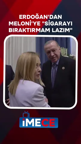 Cumhurbaşkanı Erdoğan GAZZE ZİRVESİ için Mısır'a gitti. Liderler yaptığı konuşmalarda İtalya Başbakanı Meloni ile olan konuşmaları salondakileri güldürdü.   Meloni'nin Sigara içtiğini bilen Erdoğan 