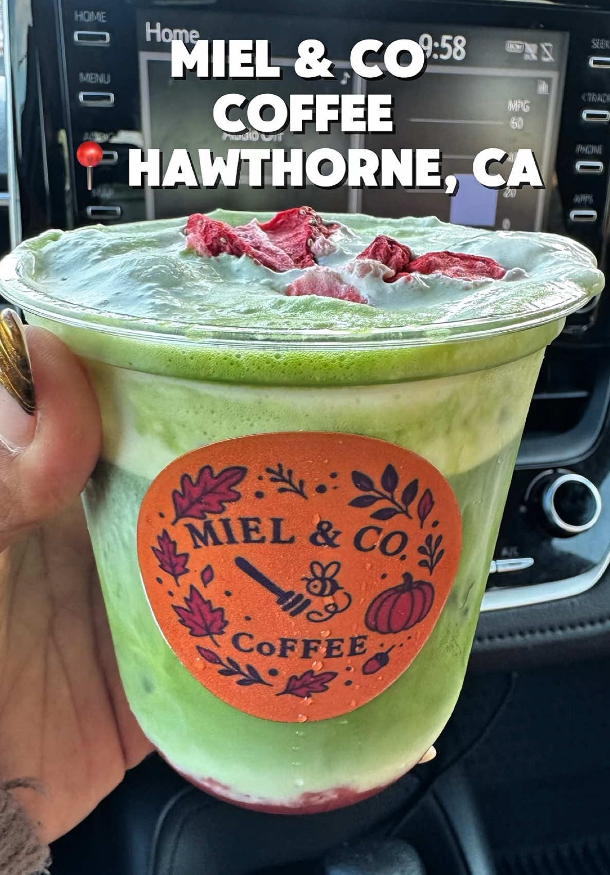 Your next coffee stop @Miel&co.coffee ☕️🍵 Go to her page on how to order. 📍Hawthorne, CA  #joycemarcellus #coffee #coffeeoftheday #matcha