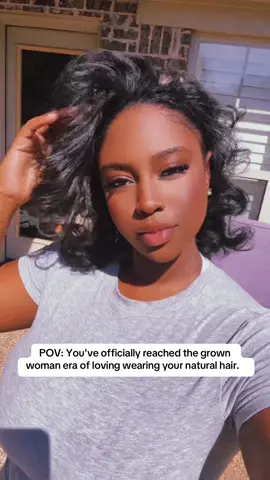 And that's on me doing my own silk presses 🤣.... I typically hate wearing my natural hair. However, I love the bob & my natural hair currently. It's giving grown grown🤣 #blackgirlmagic #naturalhair #fyp #blackgirlhair #kayceorr 