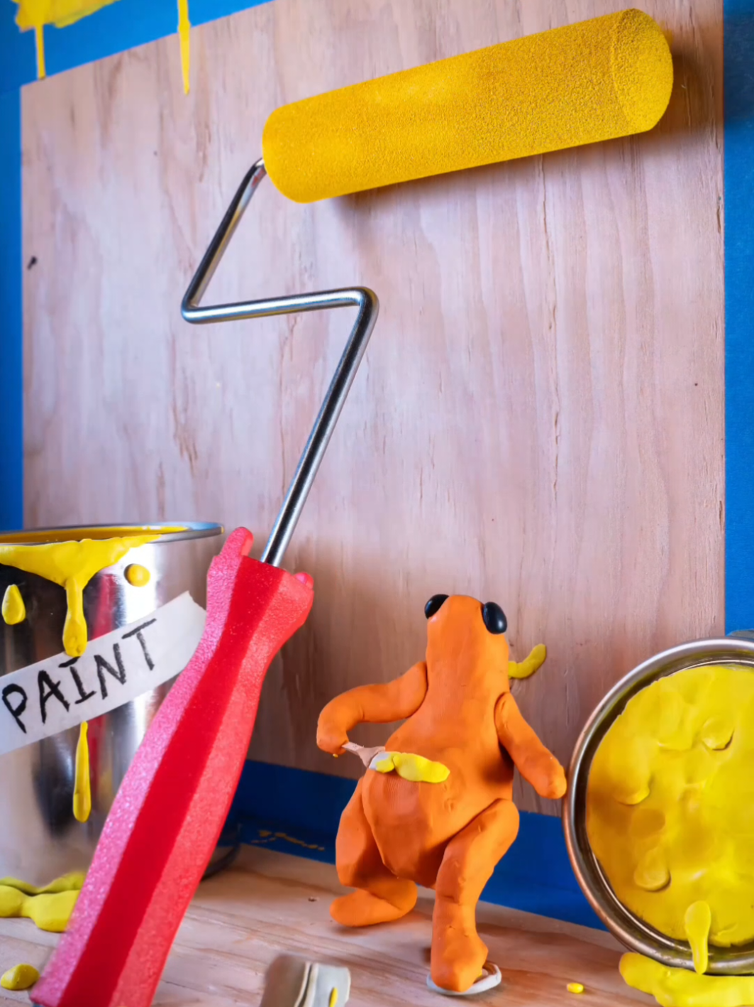 (Weekly Animation #4 🤝)  Hey at least Bobby was trying to be helpful this time... #stopmotion #animation #claymation #clay 
