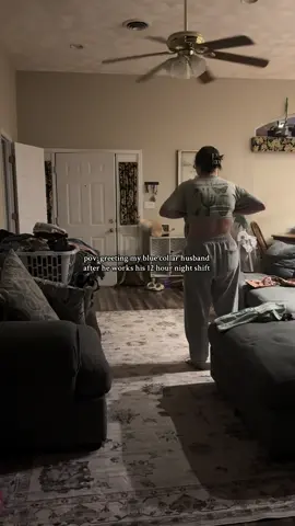 Welcome home 🤣 #momlife #bluecollar #nightshift 