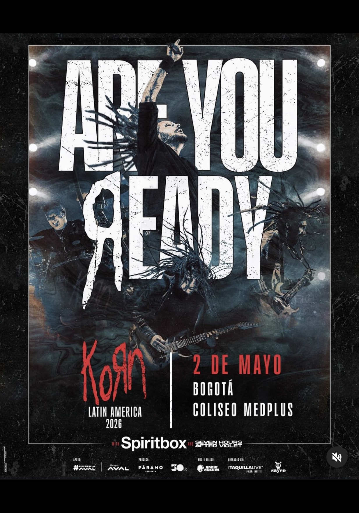 Precios, paquete VIP y Korn junto a Spiritbox en el Coliseo MedPlus, preventa con bancos aval el 14 de octubre y una gira que viene con toda ¿en qué localidad comprarán? #korn #spiritbox #latam #greenscreen 