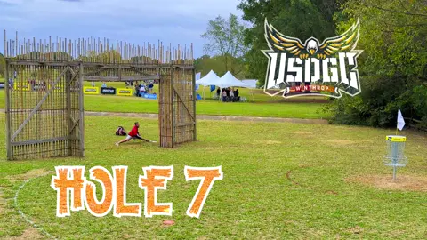 PUTT OF THE TOURNAMENT! This is it right here. Chandler Kramer on the iconic Hole 7 at the USDGC with what has to be the putt of the entire weekend. An absolutely unbelievable, high-pressure straddle putt from downtown with the crowd watching. The reaction says it all. LET'S GO! Is this the best putt you saw at Winthrop?