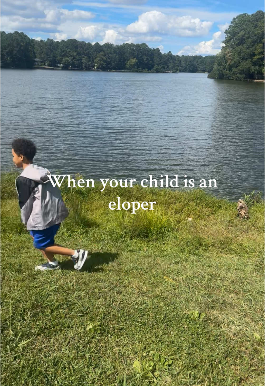 Forever chasing after my child #autismmom #eloper 