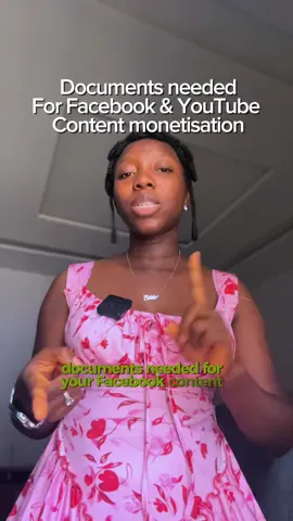 I forgot to mention that’s you need  valid government ID.  if you’re setting up Facebook monetization. Without it, your payout setup won’t even go through 😬 Don’t sleep on this step! #FacebookMonetization #MetaCreator #ContentMonetization #FacebookReels #CreatorTips       Documents needed For @Facebook  & @YouTube  Content monetisation