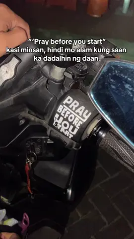 Simple pero malalim, swak sa mga motor na gusto mo lagyan ng personal touch at protection vibes. Durable, waterproof, at madaling idikit. #praybeforeyoustartsticker #motorsticker #stickerformotor #motorforrider 