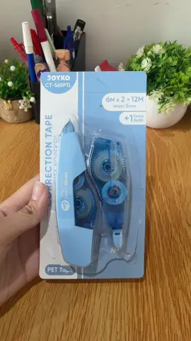 corection tape reffilable🤩❤️ estetikk bangettt #studywithch #rekomendasi #fyp #joyko #correctiontape 