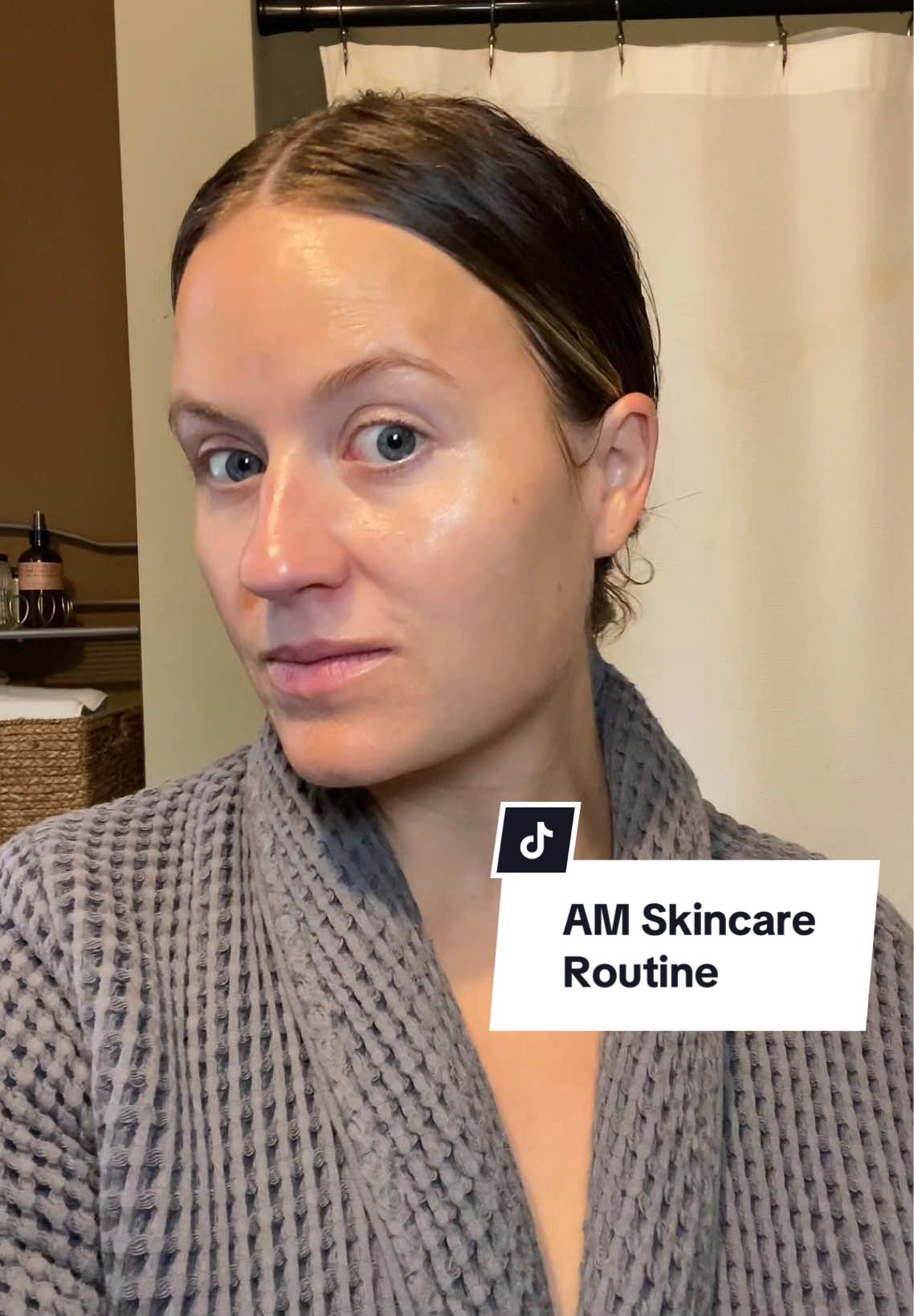AM Skincare Routine 🫧🧼 I typically do this routine as soon as I get out of the shower (hence the wet hair 😅) to lock in as much moisture into my skin as I can. These products have been my go-to lately for glowy, glassy, hydrated skin and I could not recommend them more (plus they’re pregnancy safe!). Don’t forget your neck and your SPF!!!  All products here:  @rhode skin glazing milk @OBAGI MEDICAL SKINCARE 15% vitamin c serum @SkinCeuticals P-TIOX @Tatcha US the brightening eye cream  @INNBEAUTY PROJECT extreme cream  @EltaMD Skin Care tinted SPF  #skincare #skincareroutine #grwmskincare #glassskin #fyp 