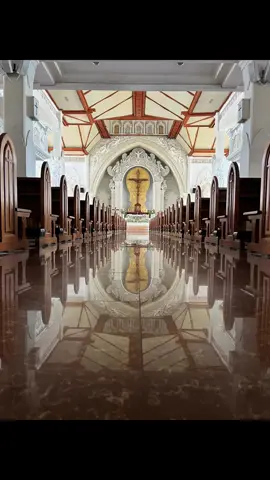 The stunning architecture of the Holy Spirit Cathedral (Gereja Paroki Roh Kudus) in Denpasar, Bali. #catholic #cathedral #bali #catholicchurch #denpasar 