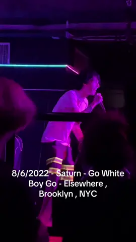 8/6/2022 Saturn Opened for Osquinn in Brooklyn Preforming Go White Boy Go. #fyp #saturn #osquinn #hyperpop #foryoupage
