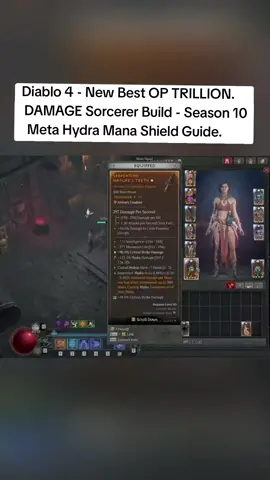 Diablo 4 - New Best OP TRILLION DAMAGE Sorcerer Build - Season 10 Meta Hydra Mana Shield Guide #diablo4​ #diablo4season10​ #diablo4bestbuild​ #diablo4season10bestbuild​ #diablo4​ ​ ​ ​ ​ ​ ​ 