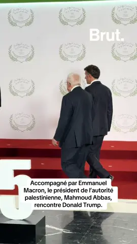 Accompagné par Emmanuel  Macron, le président de l’autorité  palestinienne, Mahmoud Abbas,  rencontre Donald Trump. #trump #macron #abbas #donaldtrump