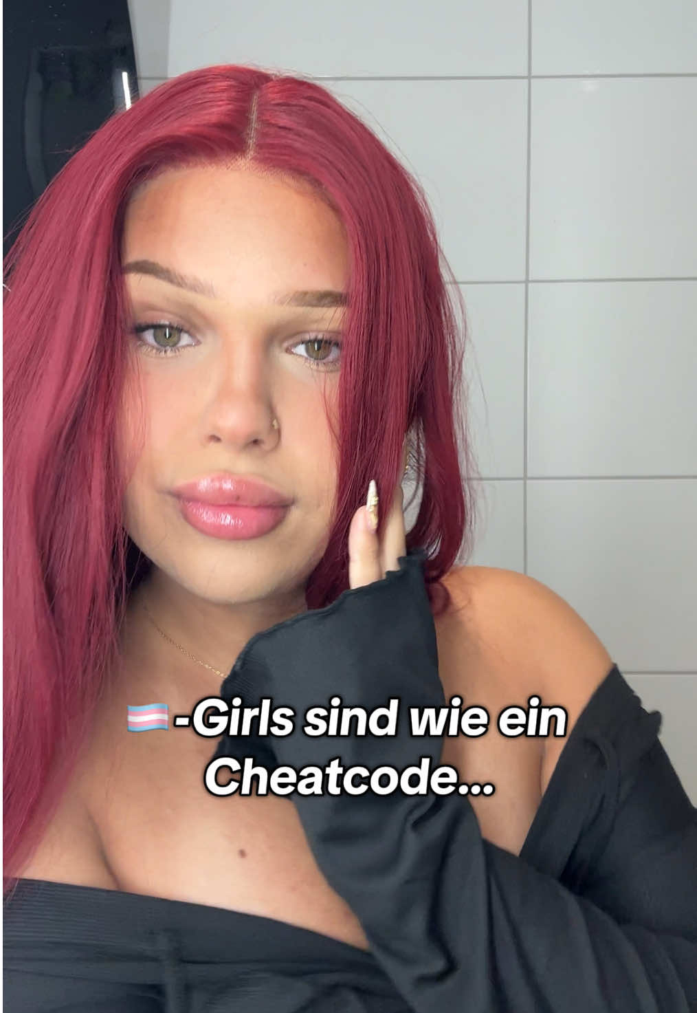 Wer von euch ist ein Cheater ?😜 #transgirl #redhair #deutsch #cheatcode #cheater 
