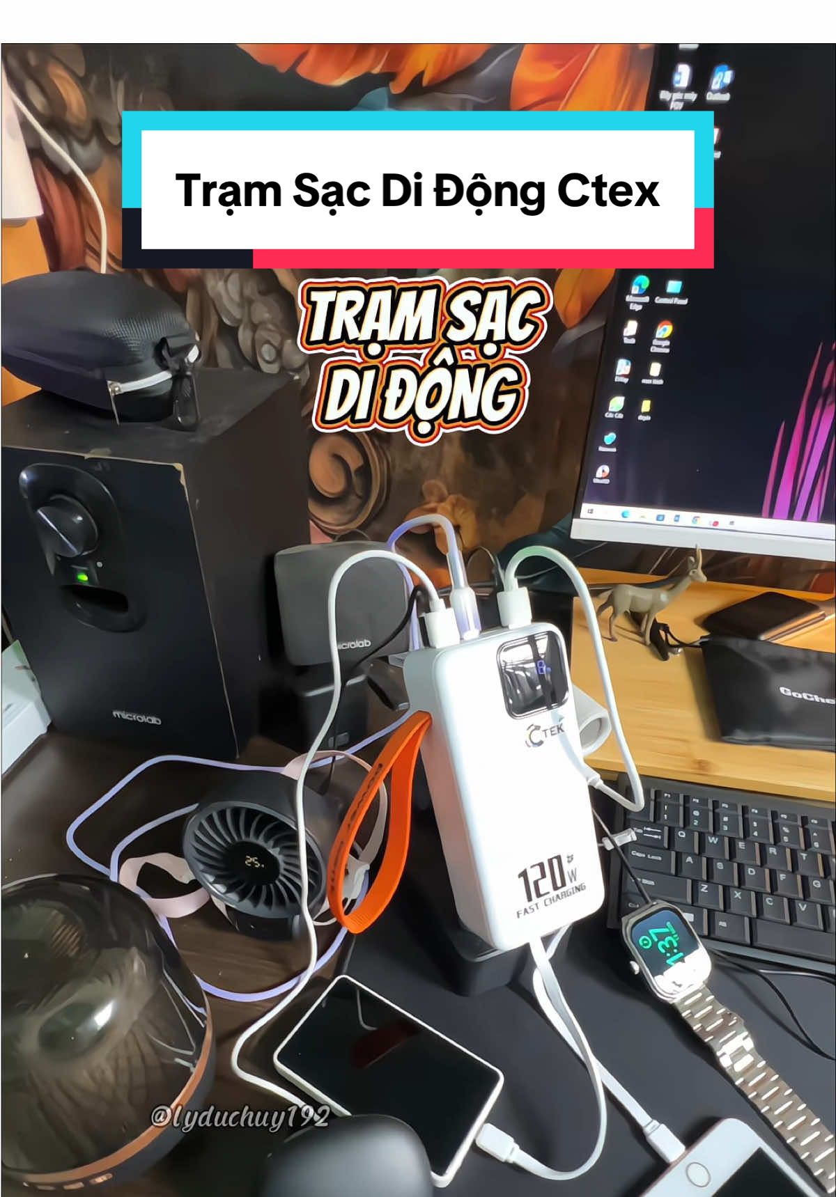 Trạm Dạc Di Động Ctex, Bảo Hành Chính Hãng #sacduphong #sacduphong20000mah #sacduphong30000mah #lyduchuy192 