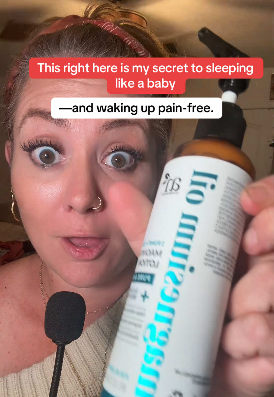 It’s from ArtNaturals, and it’s linked in the orange bag. You’ll thank me tomorrow morning. #MagnesiumLotion #SleepBetter #PainRelief #Over40Wellness #nightroutine 