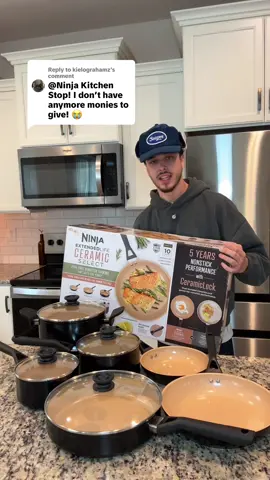 Replying to @kielograhamz this sale on the Ninja Extended Life Ceramic Cookware Set is SO GOOD! #ninja #ninjacookware #cookwareset #cookware #nonstickpans 