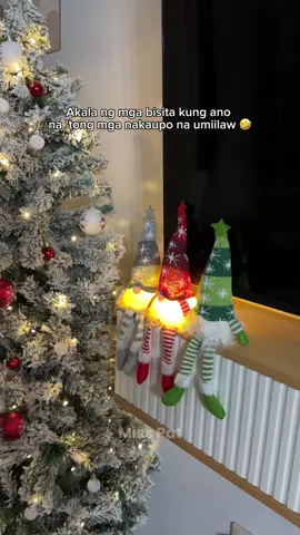 Napaka cute talaga ng mga christmas gnome na ‘to mga mima!😱 agaw pansin talaga pag bukas ilaw hahaha #fyp #christmasdecor #christmas #christmasgnome