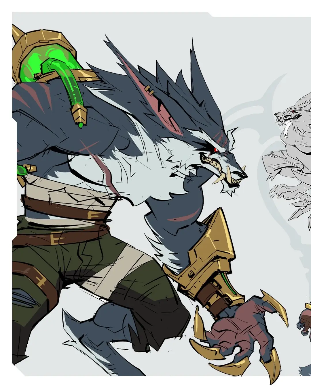 the green juice turned warwick into a wolf