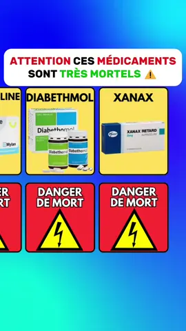 💊 Attention ⚠️ certains médicaments courants peuvent être très mortels s’ils sont mal utilisés — découvre lesquels éviter ! 🩺 #médicaments #santé #prévention #france