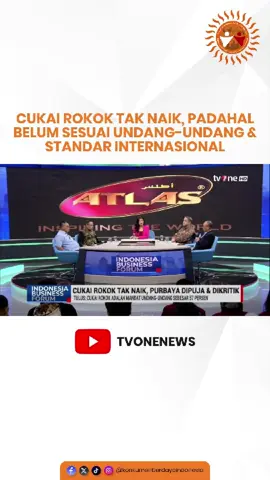 Cukai rokok di Indonesia seharusnya 57% sesuai mandat undang-undang. Tapi faktanya… belum pernah tercapai. Artinya, negara belum benar-benar melindungi masyarakat dari bahaya rokok. Padahal, standar WHO sudah menetapkan 75% cukai minimal, dan lebih dari 190 negara sudah melaksanakannya. Sementara itu, ada 6 juta anak Indonesia yang sudah jadi perokok. 🎥 Full tayangan bisa kamu simak di YouTube: tvOneNews  🔗 Link : https://www.youtube.com/watch?v=4cbxj-a7Sy8 #Rokok #vape #tembakau #CukaiRokok #kesehatan 