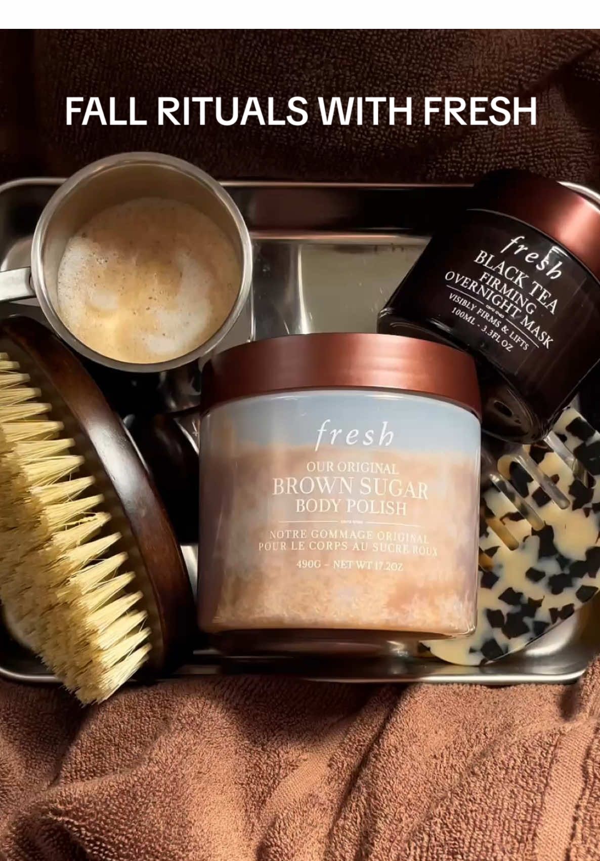 A ritual made for early fall. Wrap your skin & senses in something warm—afternoon sun, brown sugar & black tea.