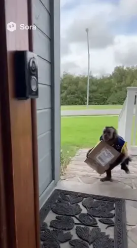 just wanted my package bro…#ai#sora#monkey#package#fyp