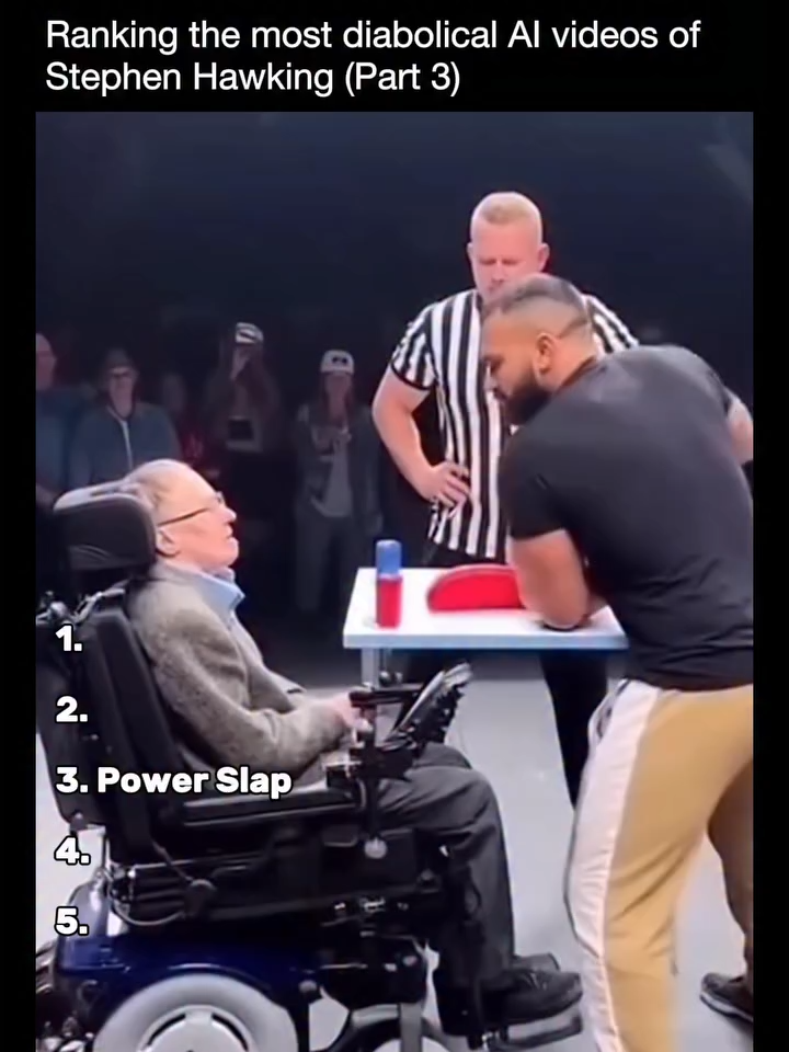 AI refuses to let Stephen Hawking rest. After two viral rounds of Sora 2 chaos, the internet is back with even wilder clips, featuring everything from NASCAR to Bull Riding. What started as parody now looks painfully real, blurring the line between tribute, tech, and madness. It’s funny, terrifying, and downright diabolical. All jokes aside, RIP Stephen Hawking. 🕊 What was your number 1 this time? 🏅 Join the fastest growing AI community on TikTok @longliveai #ai #sora #stephenhawking #viral #meme #openai #aiart