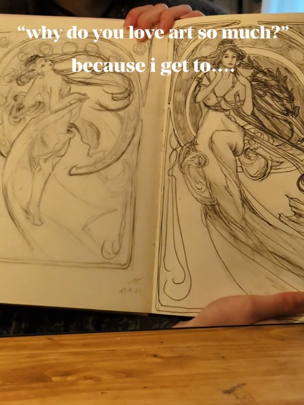 Love this trend✨🫶🏻 #smallartist #sketchbook #ballpointpenart #sketchbooktour #oilpainting 