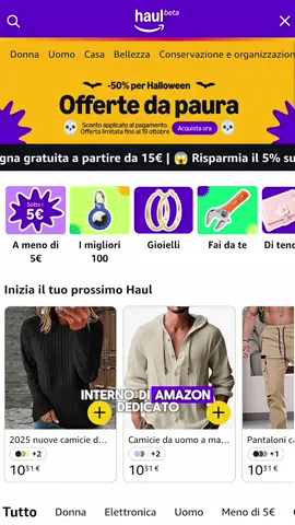 📦 Amazon Haul sbarca in Italia! 🔥 Il colosso di Jeff Bezos lancia la sua risposta ufficiale a Shein, AliExpress e Temu. 💸 Prodotti super low cost, spedizione Prime e la sicurezza di Amazon… praticamente una combo letale. Gadget tech, accessori da creator e roba random che non sapevi di volere finché non l’hai vista. 🚀 Sì, puoi dire addio alle settimane d’attesa — ora il tuo shopping da 3€ arriva in 24 ore rispetto agli ordini dalla Cina 🤖 Amazon entra nel gioco del “cheap & fast”... e promette di cambiare le regole. 💬 Tu che dici? Team Shein / Temu o #TeamAmazonHaul? #AmazonHaul #TechShopping #UnboxingTime #AmazonItalia #ShoppingOnline