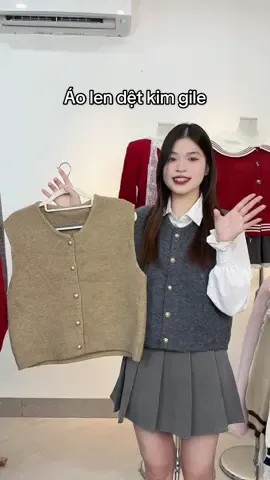 Áo len dệt kim gile #camcloset #áo #HotTrend #len #TrendyFashion   
